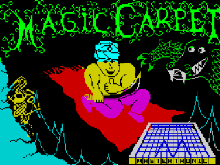 Magic Carpet title screen for ZX Spectrum